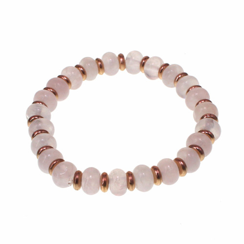 Semi-precious Rose Quartz Bracelet