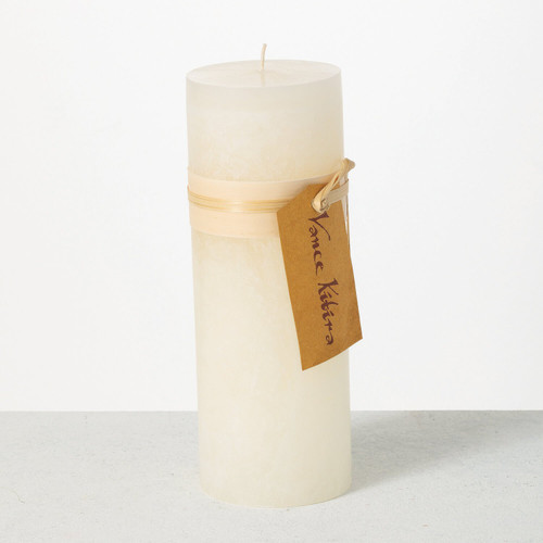 Timber Candle, 3.25 x 9", white