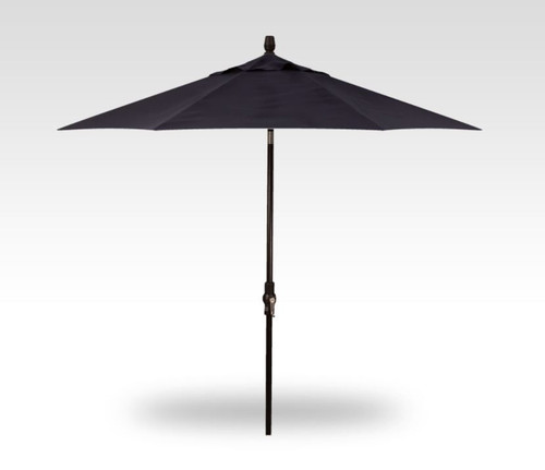 9' Starlux Collar Tilt Umbrella (65% OFF), Navy Canopy & Black Pole