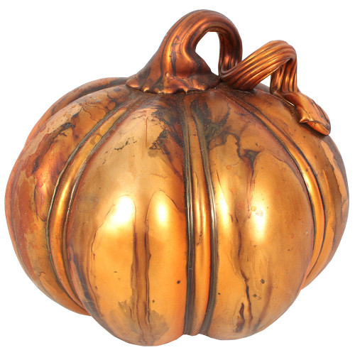 Glass Pumpkin 5.5"W x 6"H, Earthy Orange Glass Pumpkin 5.5"W x 6"H, Earthy Orange