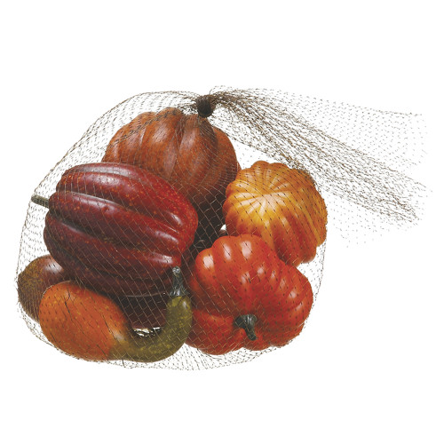 Assorted Pumpkin/Gourds, Orange/Yellow, Bag of 8 Assorted Pumpkin/Gourds, Orange/Yellow, Bag of 8