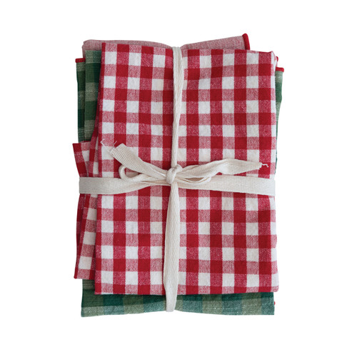28"L x 18"W Woven Cotton Tea Towels, Set of 3 28"L x 18"W Woven Cotton Tea Towels, Set of 3