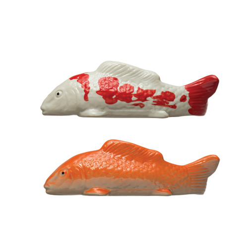 8" Stoneware Floating Fish
