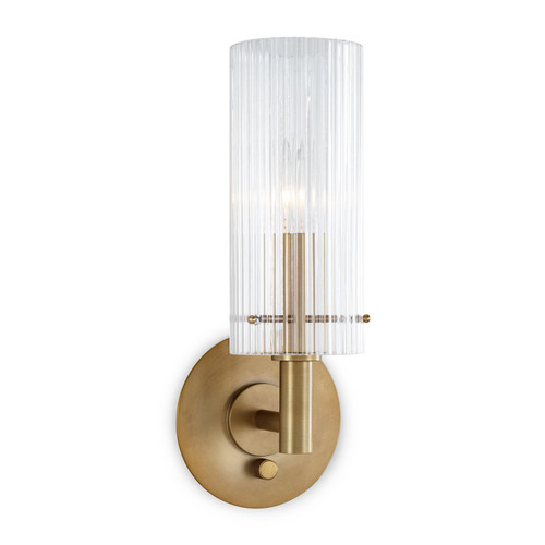 Dixie Sconce, Natural Brass