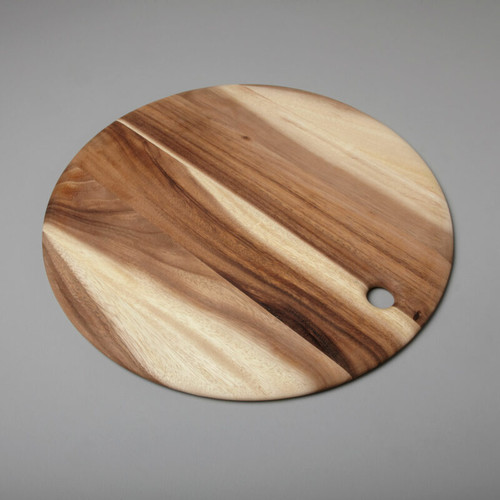 Acacia Round Board with Tapered Edge, Extra Large
