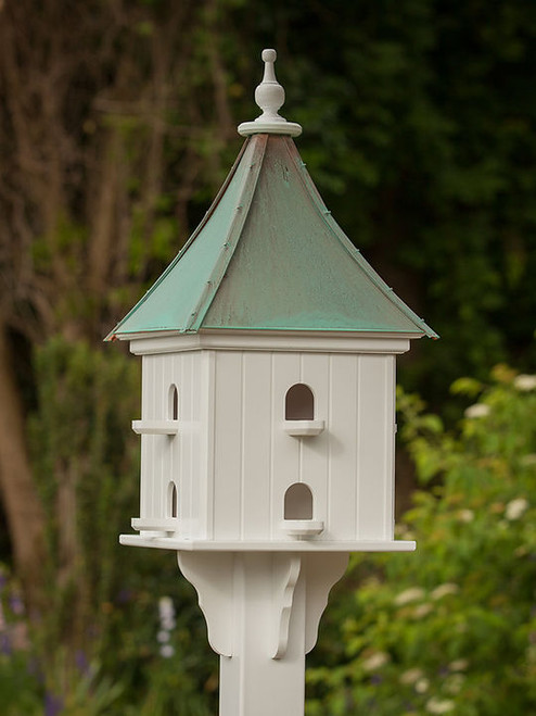 14" Purple Martin House - 8 Perches - Patina Copper Roof