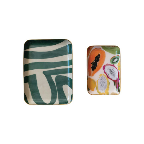 Enameled Metal Tray