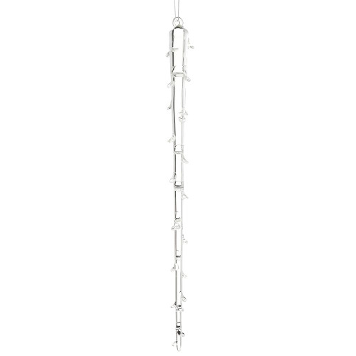 13" Glass Icicle Ornament