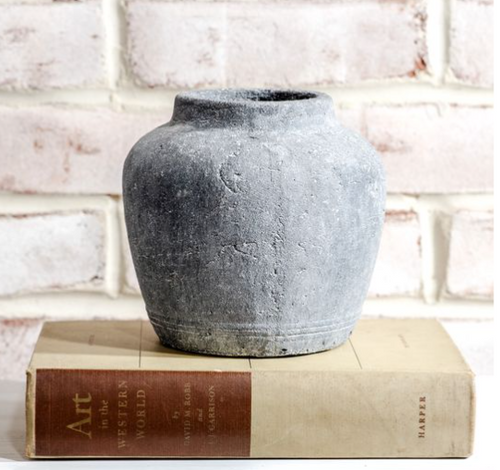 6" Charcoal Vase