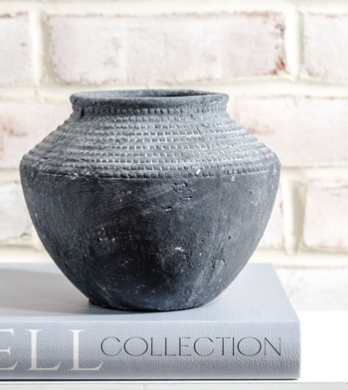 7" Charcoal Vase