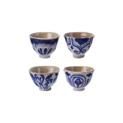 Hand-Painted Stoneware Bowl/Teacup