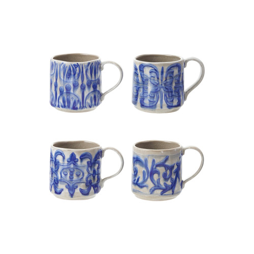 Hand-Painted Mug with Pattern