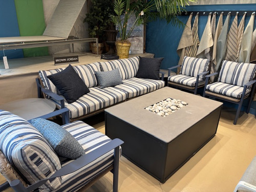 60% OFF Floor Model - Oliver Deep Seating Set with H Collection Tables 