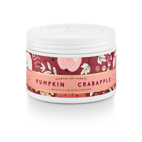 Tried & True Pumpkin Crabapple Small Tin Candle