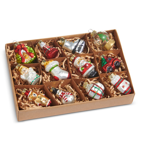 Box of Vintage Icon Ornaments, 2.25"