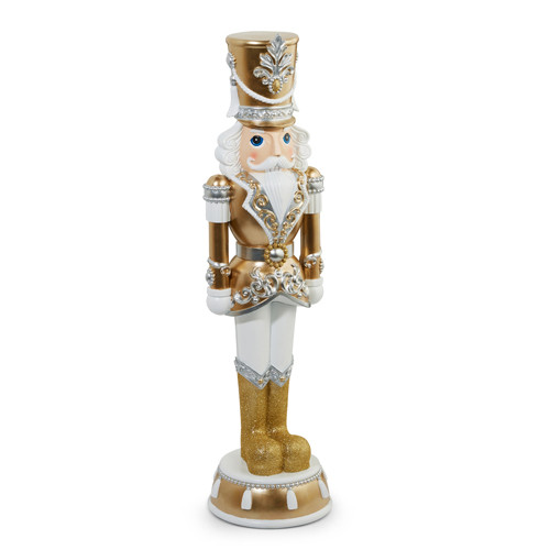 Gold and Silver Nutcracker, 36" Gold and Silver Nutcracker, 36"