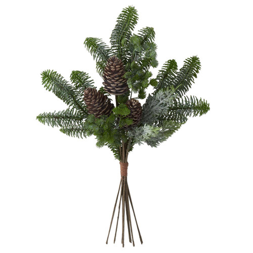 22 Inch Mixed Pine Bundle & Pinecones