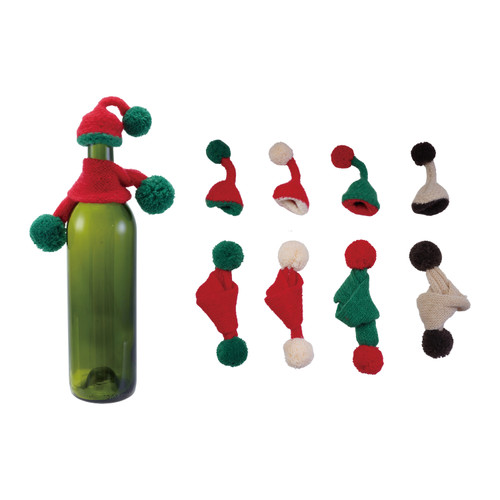 Fabric Hat & Scarf Bottle Topper