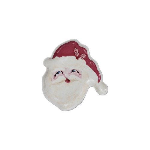 6"W Stoneware Santa Plate 6"W Stoneware Santa Plate