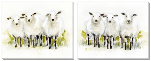 Watercolor Sheep Trio Watercolor Sheep Trio