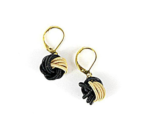 Black/Gold Knot Earring Black/Gold Knot Earring