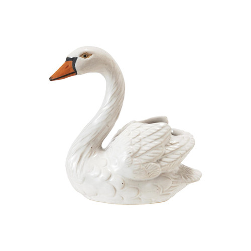 Stoneware Swan Shaped Toothpick Holder Stoneware Swan Shaped Toothpick Holder