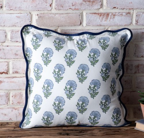 18" Lt Blue Aster Pillow