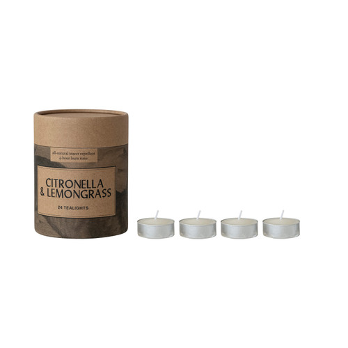 Citronella & Lemongrass Scented Tealights
