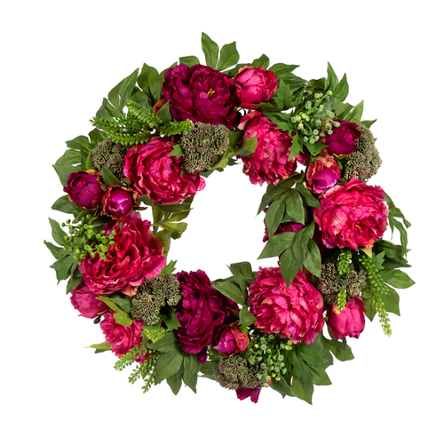 22" Mix Peony Wreath