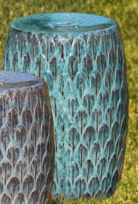 Garden Stool, Marina Blue