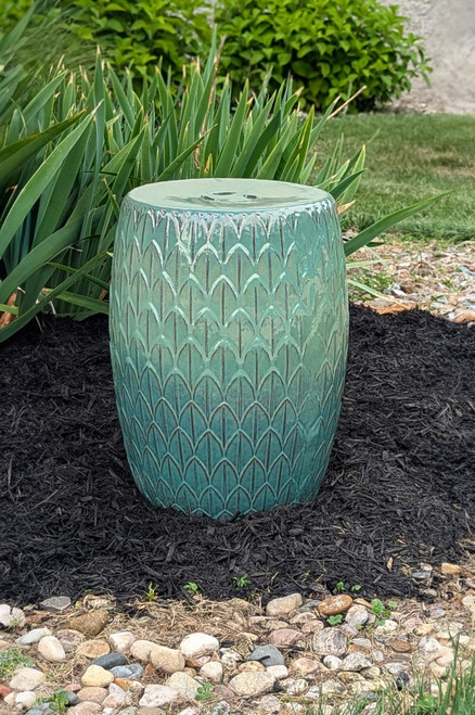Garden Stool, Aquamarine