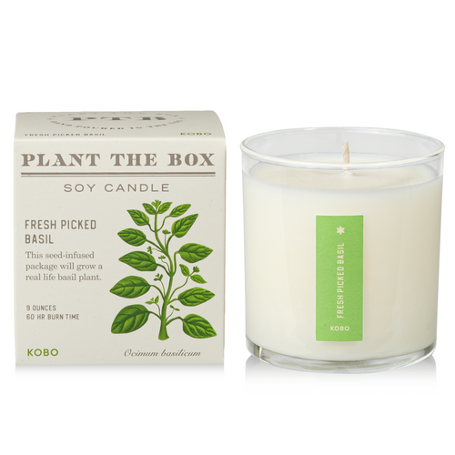 Fresh Picked Basil Plant The Box Candle