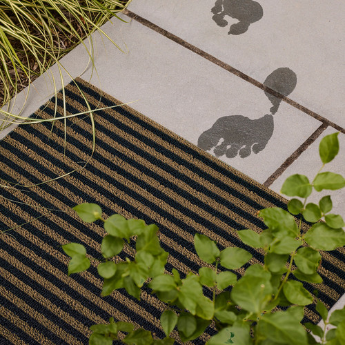 Breton Stripe Shag Mat 24x36 - Coast