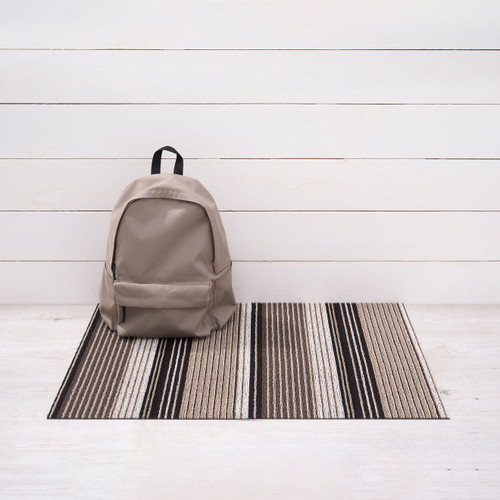 Pleat Stripe Shag Utility Mat 24x36 - Oyster