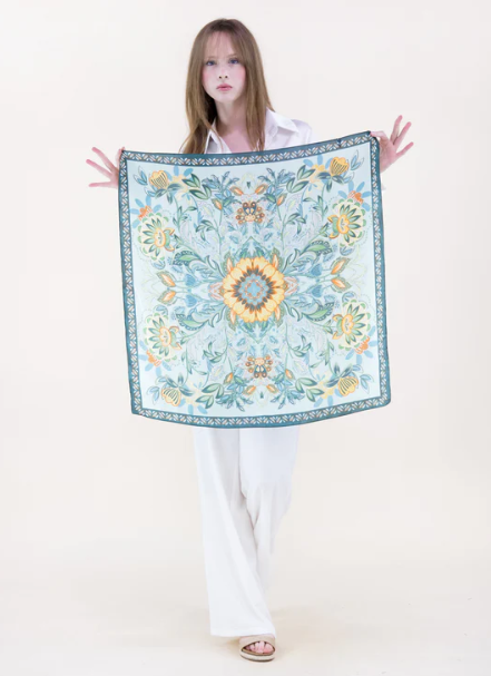 Talavera Satin Small Square Scarf