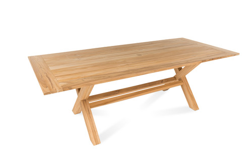 50% Off Lakewood 90" Dining Table w/ Trestle Base, Natural Teak