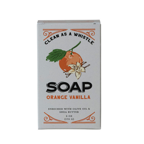Orange Vanilla Scented Olive Oil & Shea Butter Soap