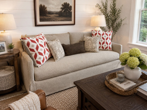 40% OFF Lee Apartment Sofa with Lucky Flax Fabric