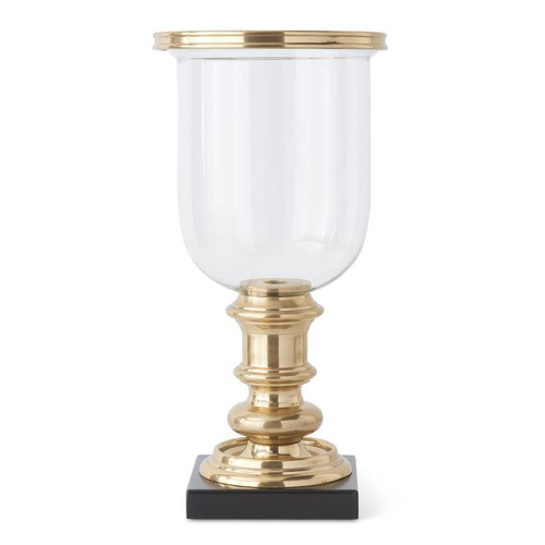 Gold Metal and Glass Hurricane