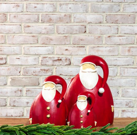 Metal Whimsical Phat Santa