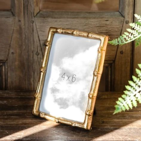 Gold Bamboo Style Frame for 4x6