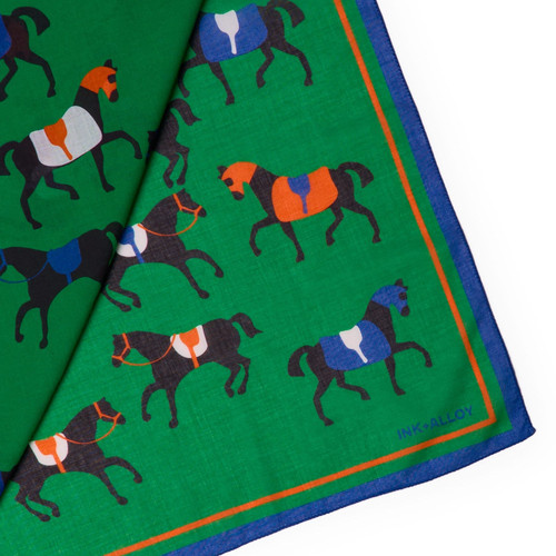 Olivia Horse Print Scarf 36x36