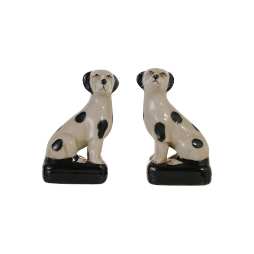Vintage Reproduction Spotted Dog Bookends