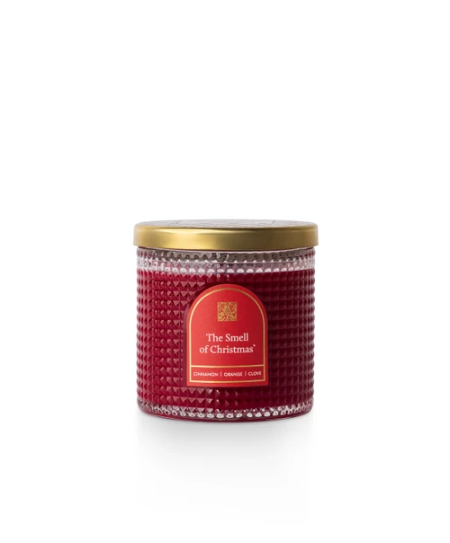 The Smell Of Christmas® - 6 oz Textured Glass Candle