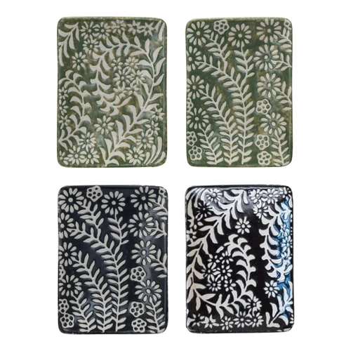 Botanical Stoneware Appy Dish