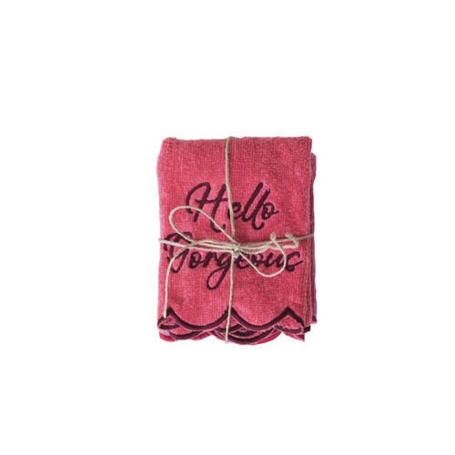 Embroidered Saying Wash Cloth
