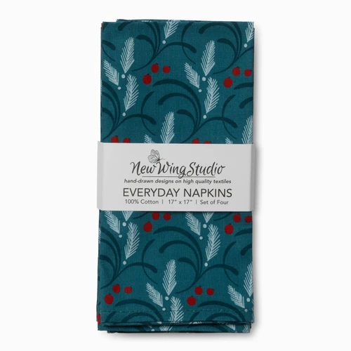 Holiday Napkins - Berry Frost, Set of 4
