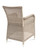 Savannah White Coral Wicker Dining Chair w/ Taupe Cushion - Set of 2