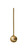 8"L Brass Olive Spoon