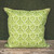 GREEN KIPLING TOSS PILLOW 22" SQUARE